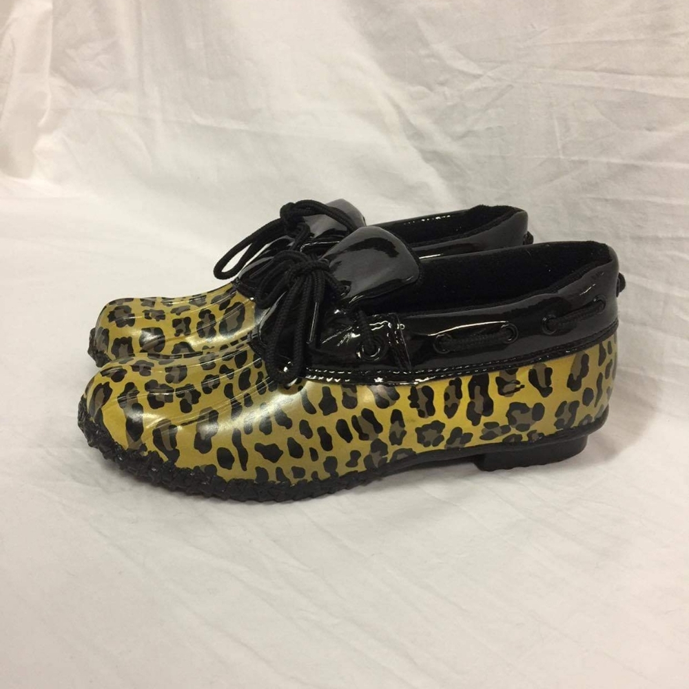 Corkys Leopard Print Duck Boots